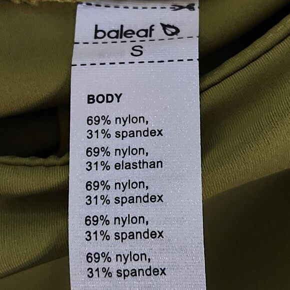 Baleaf Chartreuse Green Cropped Leggings NWT Size Small Green Leggings - Picture 6 of 9